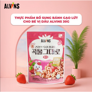 Bánh Gạo Cho Bé Vị Dâu / Việt Quất Alvins 30g Dễ Ăn, Cung Cấp Năng Lượng Nhẹ - Natural Market