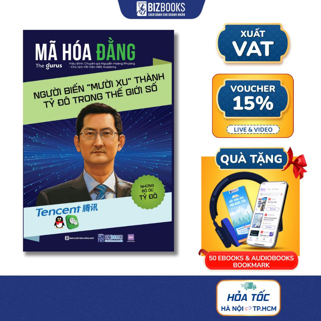 Sách Những Bộ Óc Tỷ Đô: Mã Hóa Đằng - Người Biến "Mười Xu" Thành Tỷ Đô Trong Thế Giới Số - Bizbooks