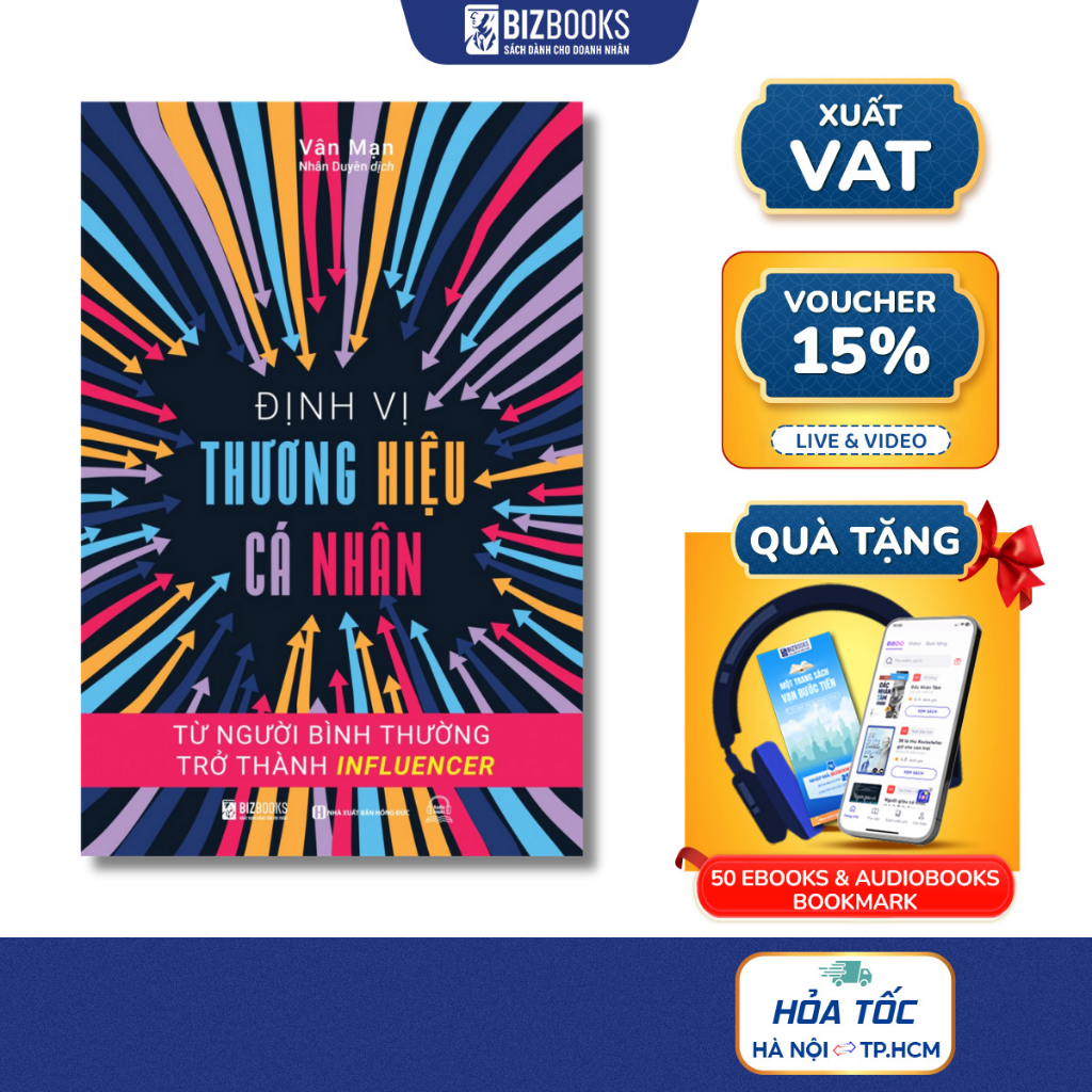 Sách Định Vị Thương Hiệu Cá Nhân: Từ Người Bình Thường Trở Thành Influencer - Bizbooks