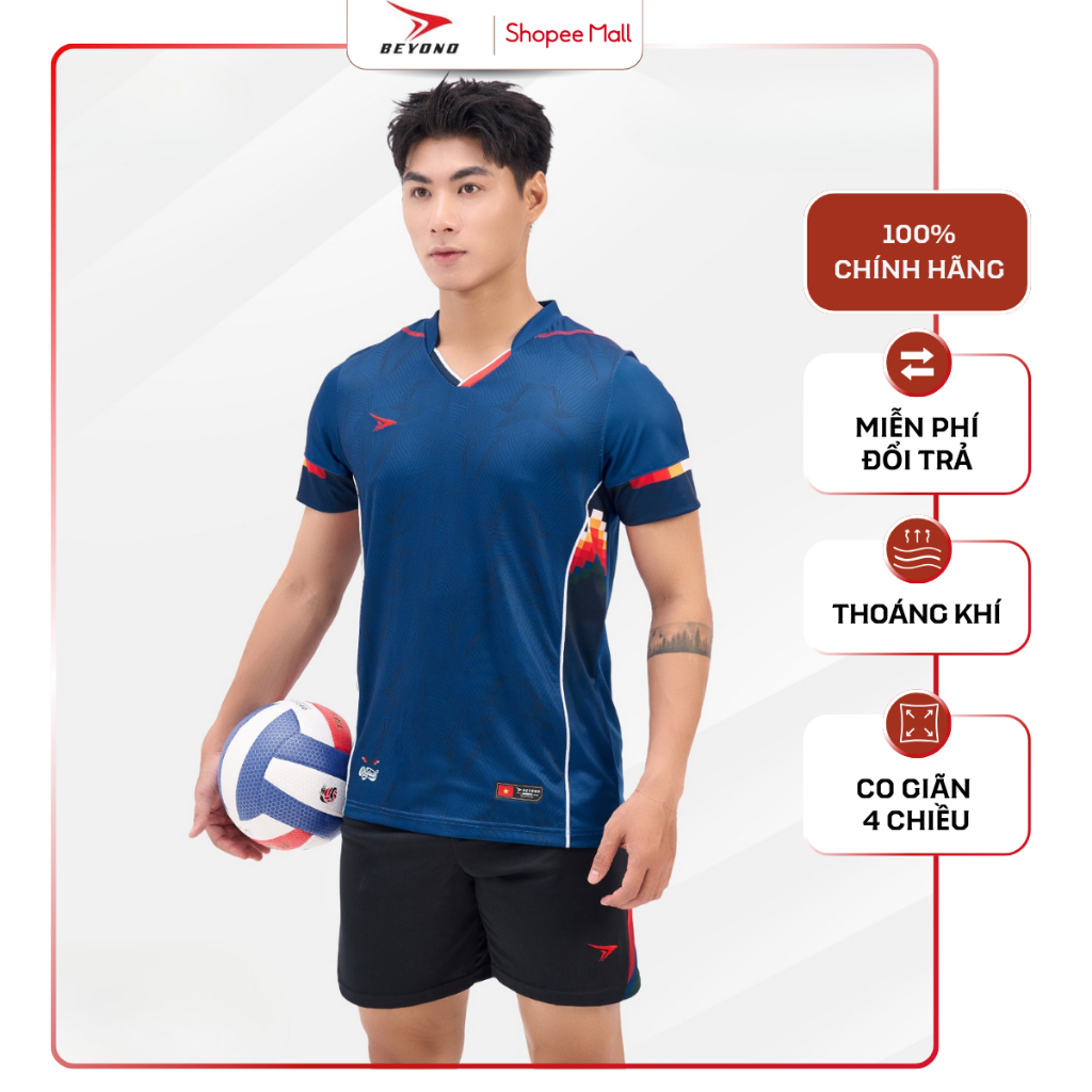 Bộ Quần Áo Bóng Chuyền Nam Beyono Grind BC53 Nhẹ Thoáng Khí, Đứng Form, Linh Hoạt