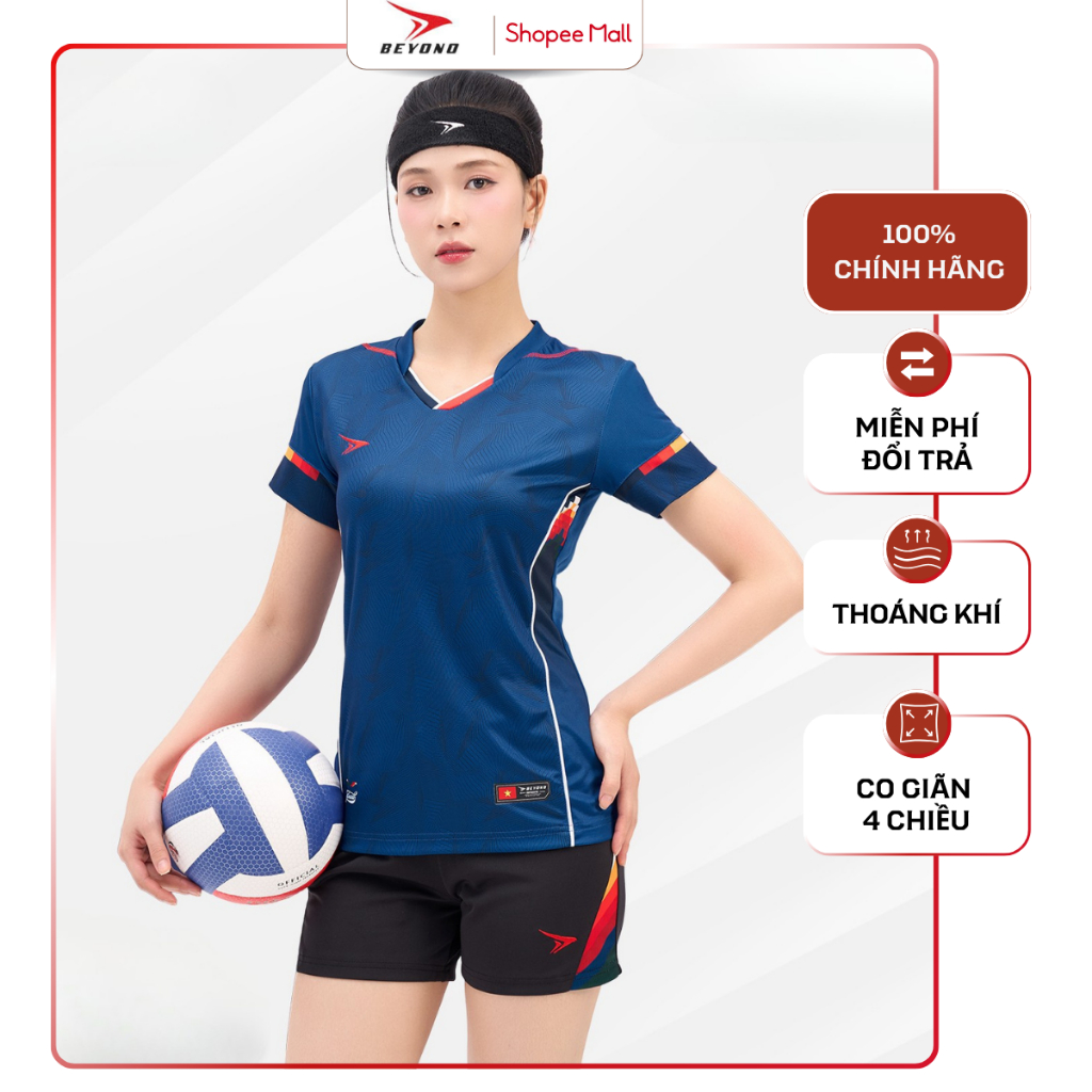 Bộ Quần Áo Bóng Chuyền Nữ Beyono Grind BC53 Thể Thao Thoát Mồ Hôi Nhanh, Co Giãn Tốt, Linh Hoạt Vận Động