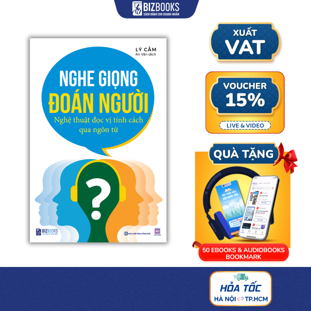 Sách Nghe Giọng Đoán Người - Nghệ Thuật Đọc Vị Tính Cách Qua Ngôn Từ - Bizbooks