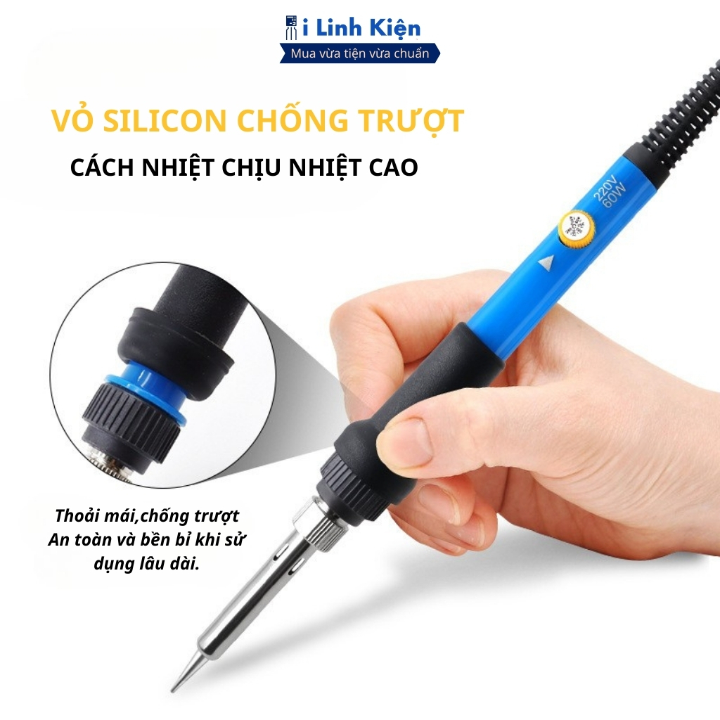 Mỏ hàn thiếc 908S 60W 220V điều chỉnh nhiệt độ chất lượng cao ILinhkien
