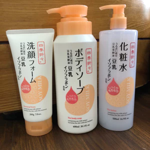 Sữa Rửa Mặt,Sữa Tắm, Nước hoa hồng Shikioriori Soy Milk Facial Foam Chiết Xuất Từ Đậu Nành Dưỡng Ẩm, Căng Da, Mịn Màng