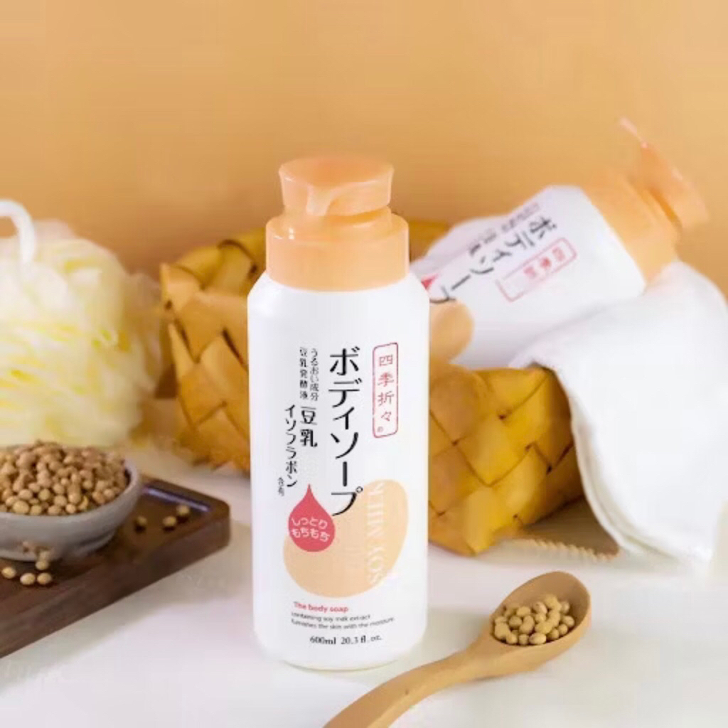 Sữa Rửa Mặt,Sữa Tắm, Nước hoa hồng Shikioriori Soy Milk Facial Foam Chiết Xuất Từ Đậu Nành Dưỡng Ẩm, Căng Da, Mịn Màng
