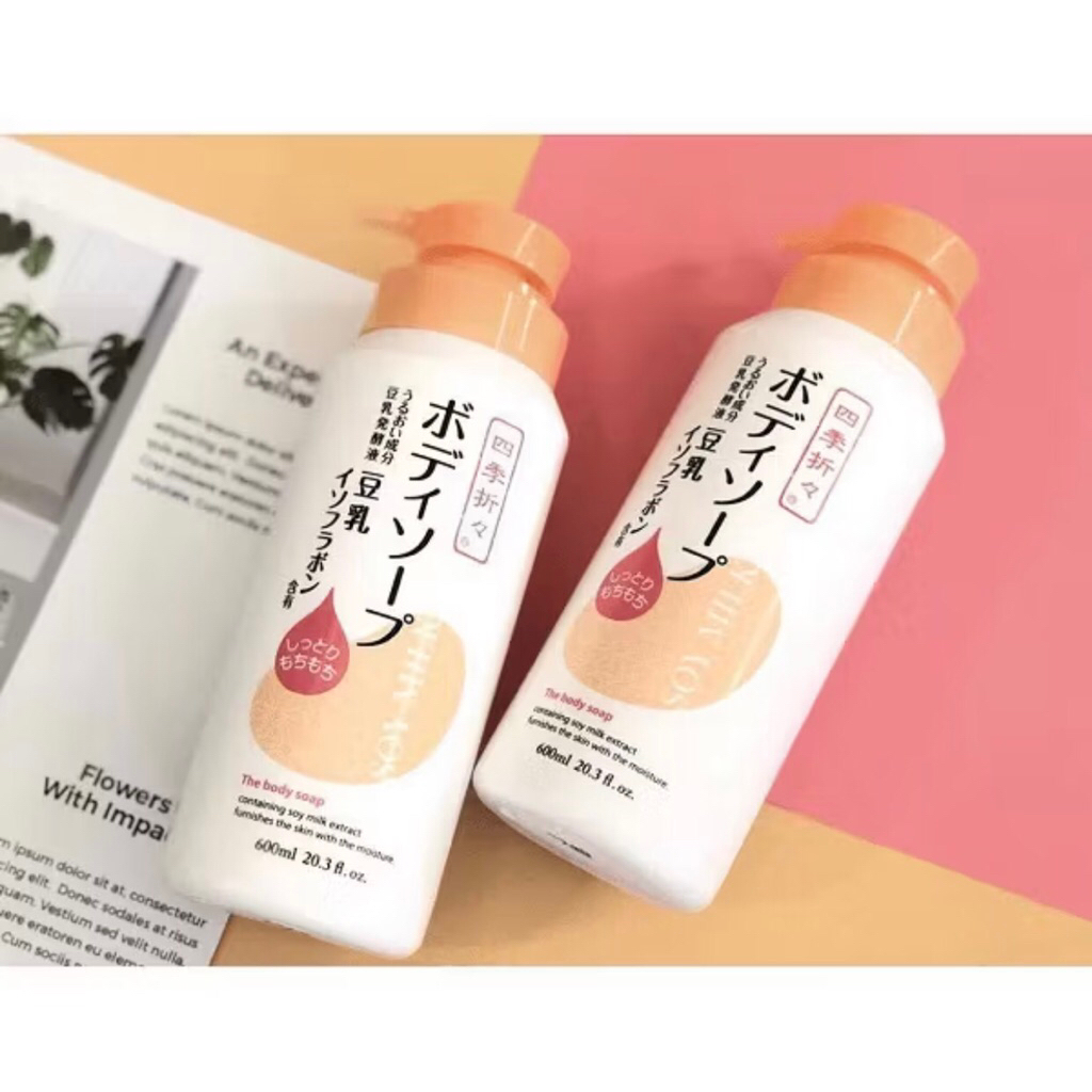 Sữa Rửa Mặt,Sữa Tắm, Nước hoa hồng Shikioriori Soy Milk Facial Foam Chiết Xuất Từ Đậu Nành Dưỡng Ẩm, Căng Da, Mịn Màng