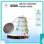 Bộ sứ Ceramic Amey Cao Cấp, bộ nồi 5 món 9 đáy dày dặn chống gỉ dùng cho mọi loại bếp - Tổng Kho Gia Dụng Lê Hà — ảnh 2