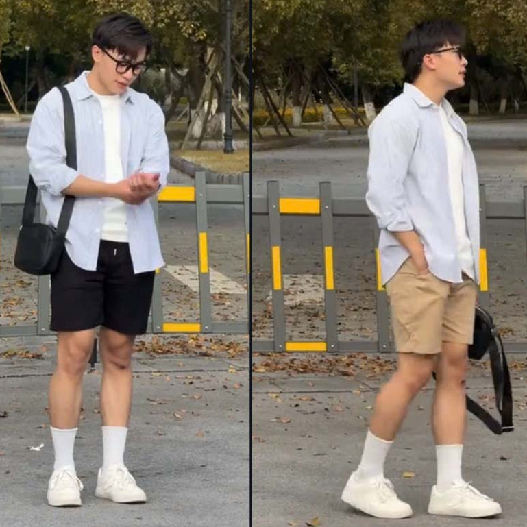 Combo 2 Quần Short Nam Kaki Dù Cạp Chun Co Giãn Thoải Mái Co Giãn Thoáng Mát Thoáng Mát QS03 | BigBuy360 - bigbuy360.vn
