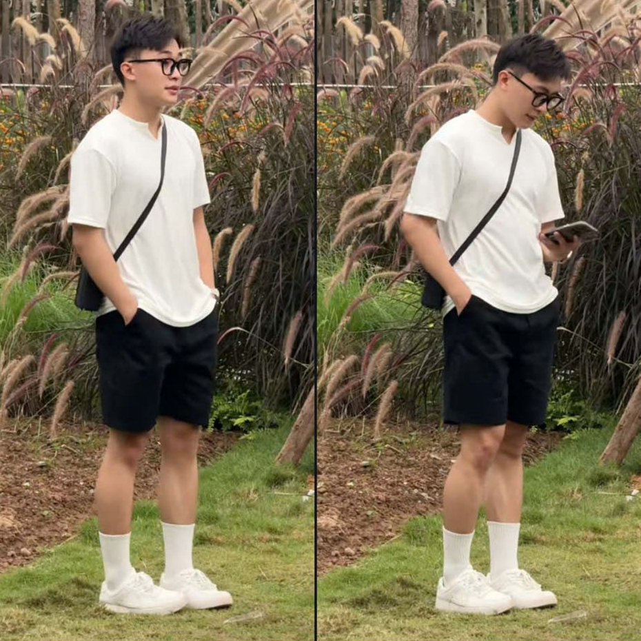 Combo 2 Quần Short Nam Kaki Dù Cạp Chun Co Giãn Thoải Mái Co Giãn Thoáng Mát Thoáng Mát QS03 | BigBuy360 - bigbuy360.vn