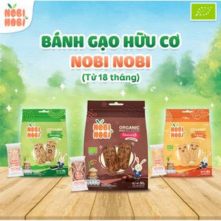 Thực phẩm bổ sung bánh gạo hữu cơ Nobi Nobi vị socola 80g (Từ 18 tháng tuổi) - Natural Market