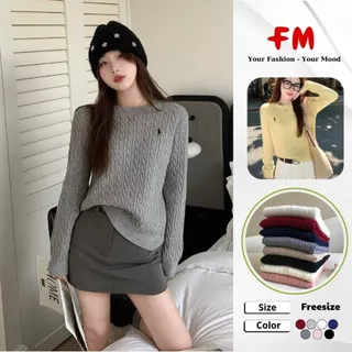Áo Len Thêu Ngựa Nữ FMSTYLE SHOP – Dệt Kim Cao Cấp, Cổ Tròn Trẻ Trung, Mặc Đẹp Mọi Dịp 25112322