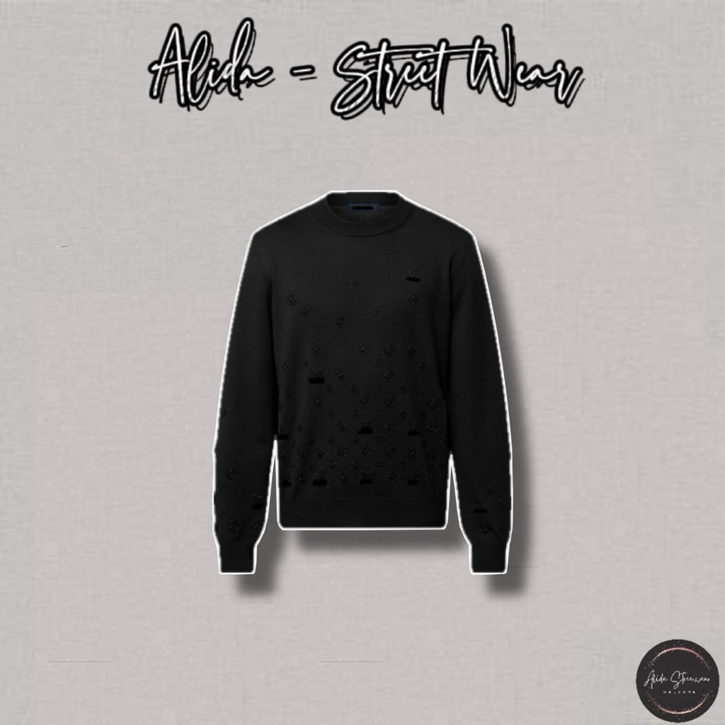 ⚡️[Hight Quality] Áo Len Cổ Tròn Nam Nữ \/ Đính Lấp Lánh Sweater Nam Nữ - Điểm Nhấn Chữ Quanh Áo Cao Cấp Loại 1
