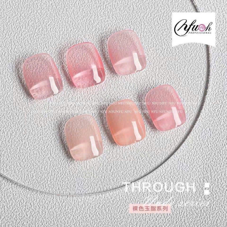 Sơn Gel Thạch NFU.OH Cao Cấp - Hiệu Ứng Trong Suốt, Căng Mọng - Tone Màu Nude Tự Nhiên, Bền Màu 4 Tuần