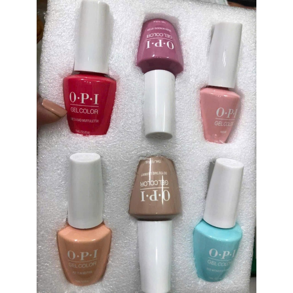 Set Sơn Gel OPI Chính Hãng Đủ Màu - Chai 15ml - Chất Sơn Cao Cấp, Lên Màu Chuẩn Đẹp