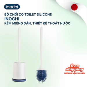Chổi cọ nhà vệ sinh bồn cầu toilet SILICONE Inochi Kirei thông minh chà nhà tắm tiện dụng