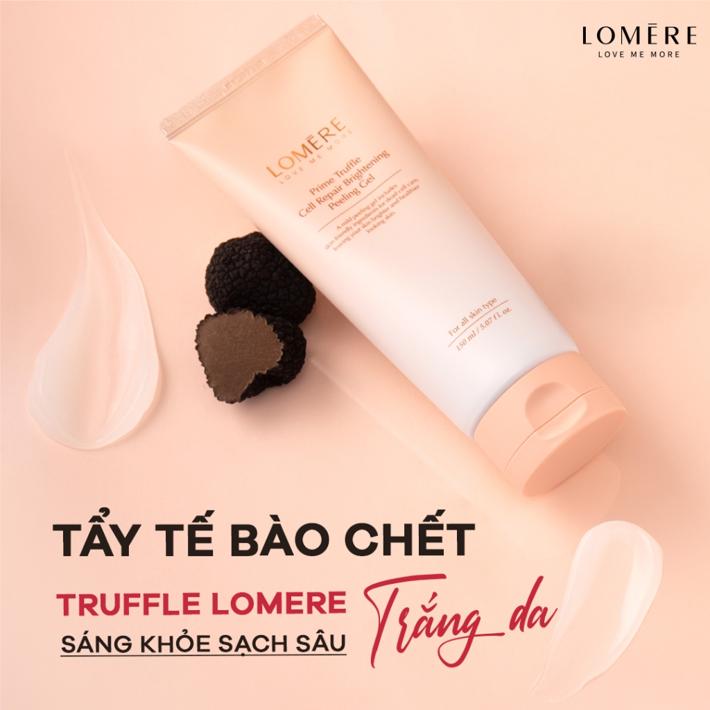 [MALL] Tẩy tế bào chết vật lý lai hóa học sạch sâu, sáng da LOMERE Prime Truffle Cell Repair Brightening Peeling 150ml