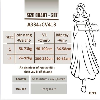 Set áo dài tay phối chân váy bigsize nữ – lựa chọn xinh tươi cho mùa Noel và Tết 58–92kg A334+CV413