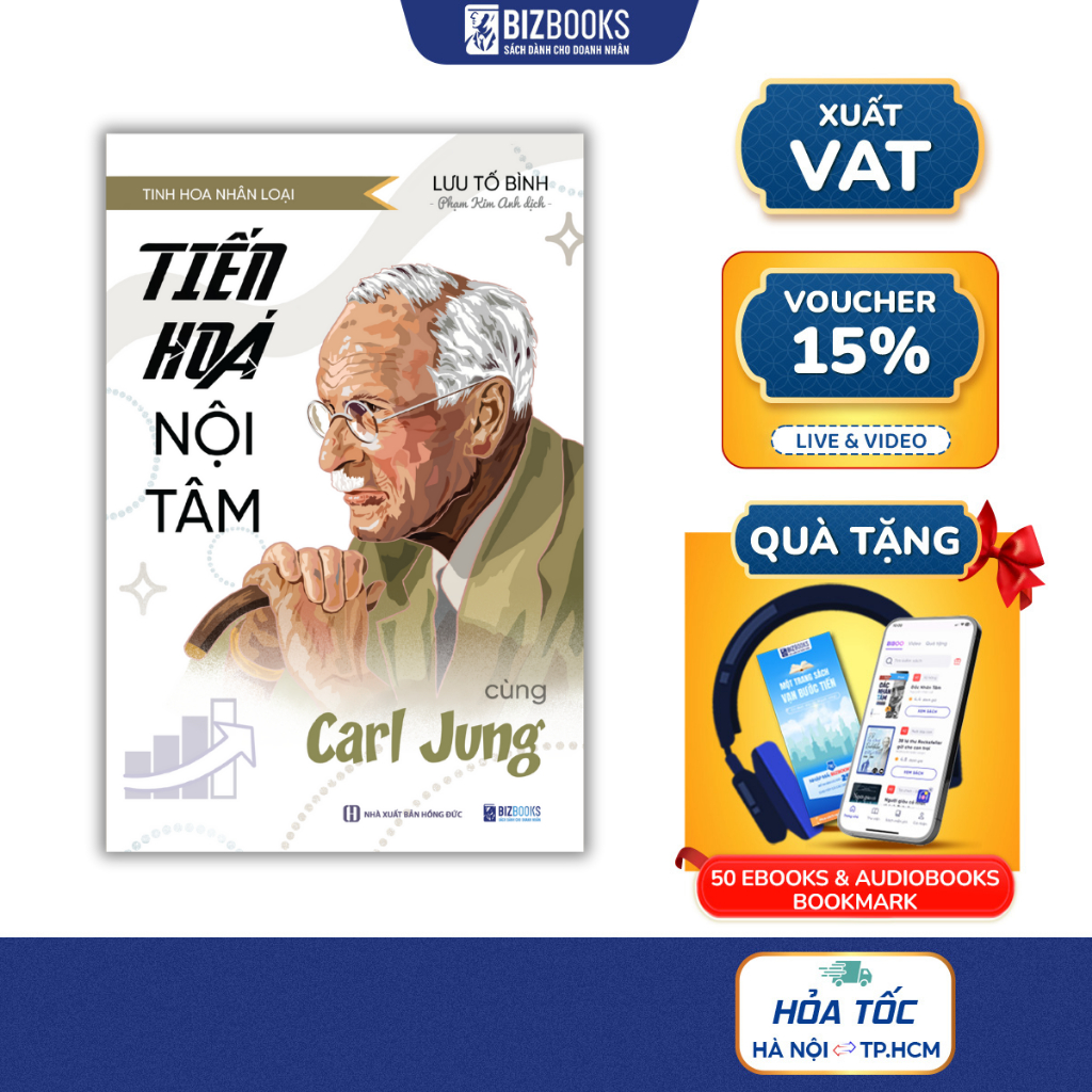 Sách Tiến Hóa Nội Tâm Cùng Carl Jung - Bizbooks