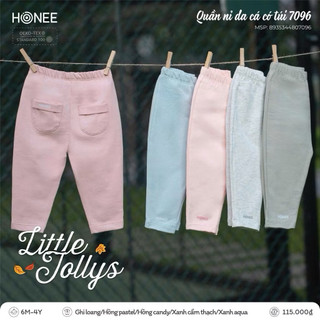 Quần nỉ da cá có túi 7096 Honee