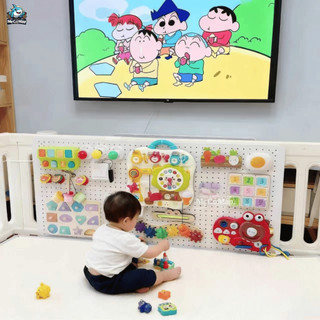 Bảng Bận Rộn Montessori Đa Năng, Đồ Chơi Gỗ Thông Minh Kích Thích Phát Triển Tư Duy và Vận Động Tinh Cho Bé