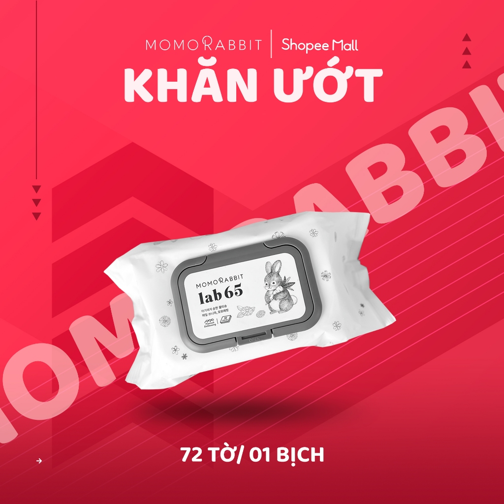 Khăn ướt Momo Rabbit - 72 pcs | Shopee Việt Nam