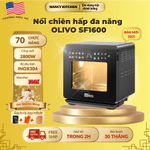 [Chính hãng] Nồi chiên hơi nước đa năng Olivo SF1600,Công nghệ Eco Fry,màn hình Oled,công suất 2800W — ảnh 4