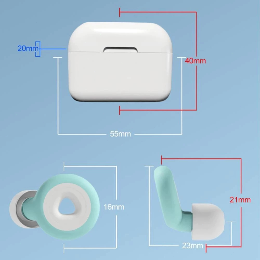 Nút tai giảm tiếng ồn để ngủ, tập trung, học tập, nhạy tiếng ồn & du lịch - Bảo vệ thính lực siêu mềm, có thể tái sử dụn