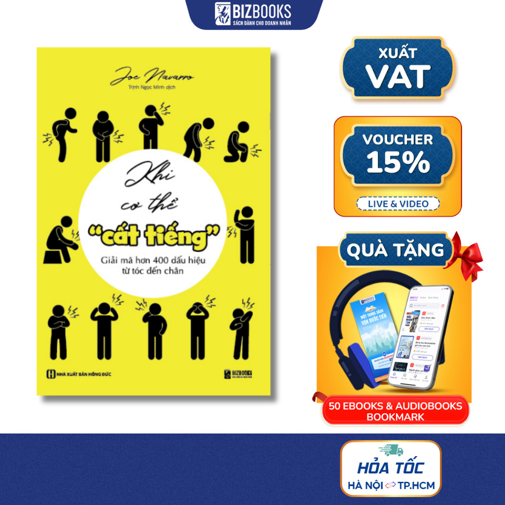 Sách Khi cơ thể cất tiếng - Giải mã hơn 400 dấu hiệu từ tóc đến chân - Bizbooks