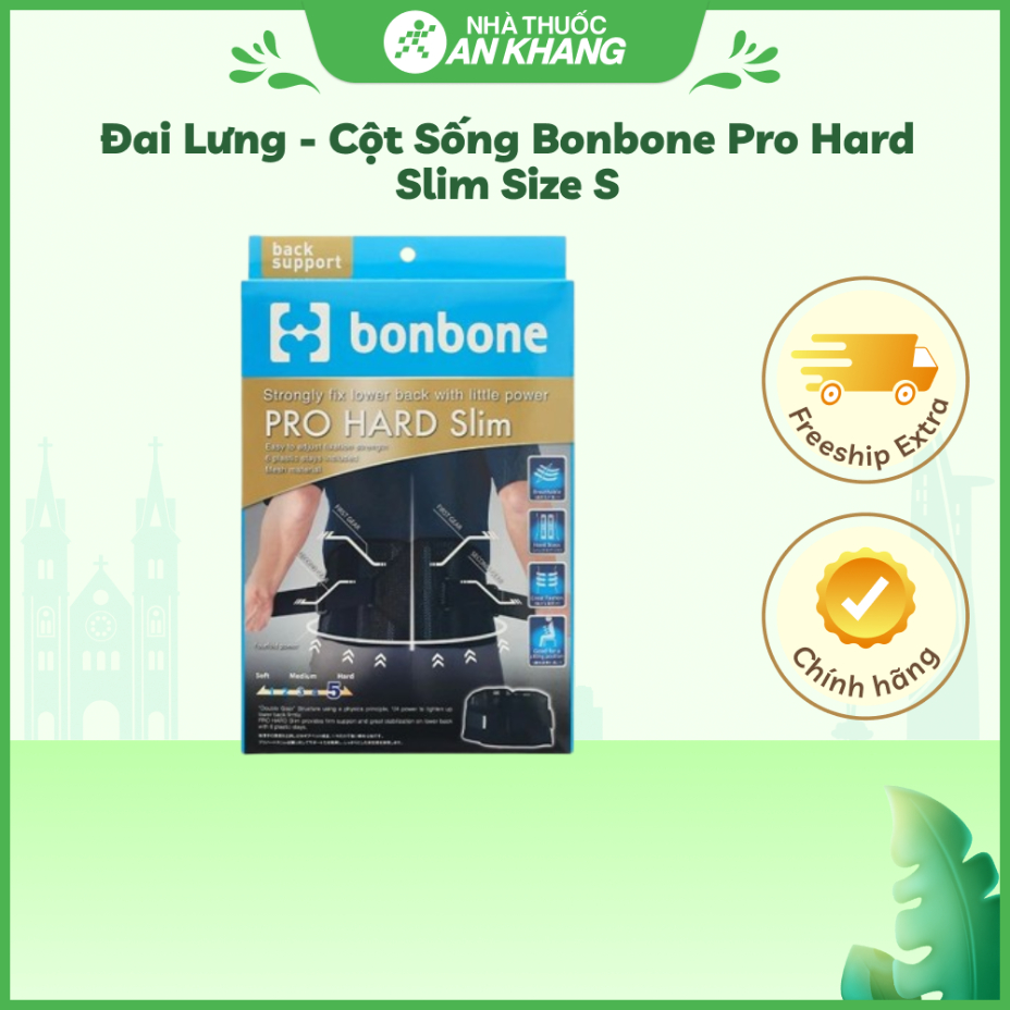Đai lưng - cột sống Bonbone Pro Hard Slim size S