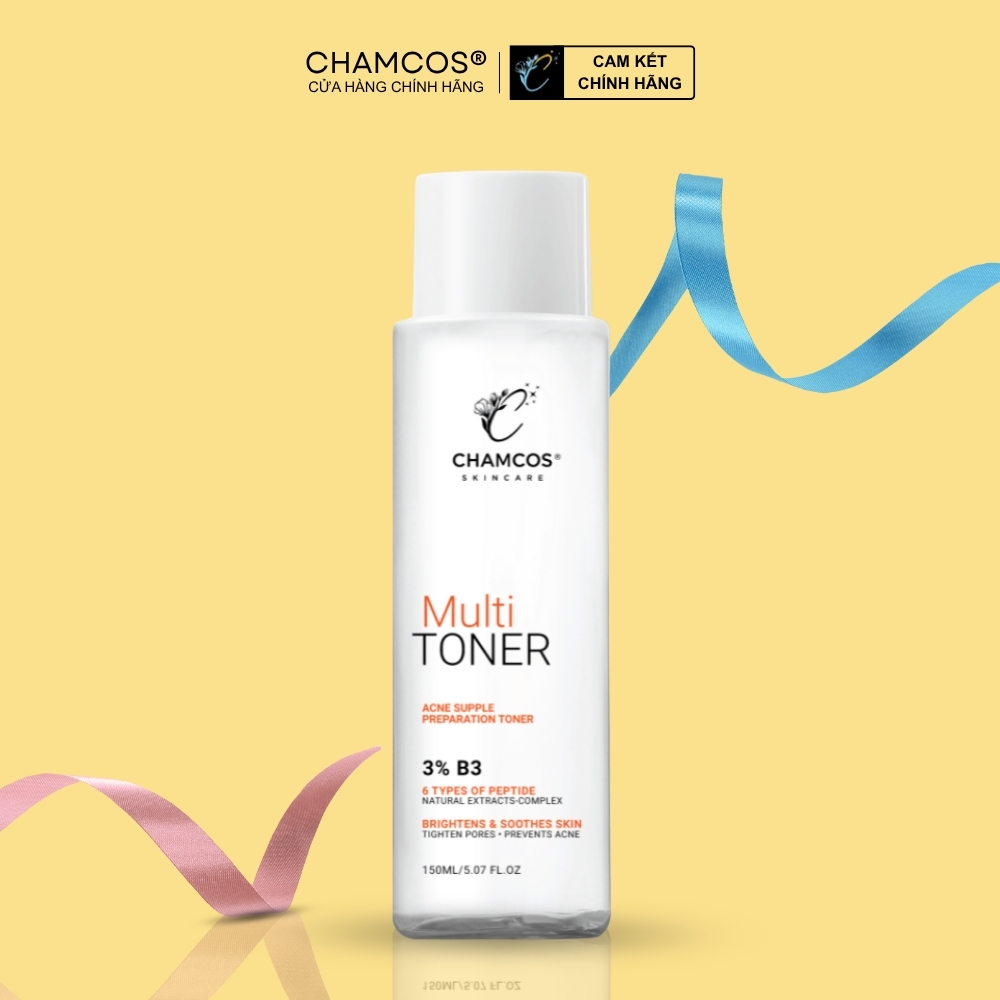 Nước cân bằng Multi Toner Chamcos 150ml cấp ẩm, cân bằng pH, hổ trợ se khít lỗ chân lông