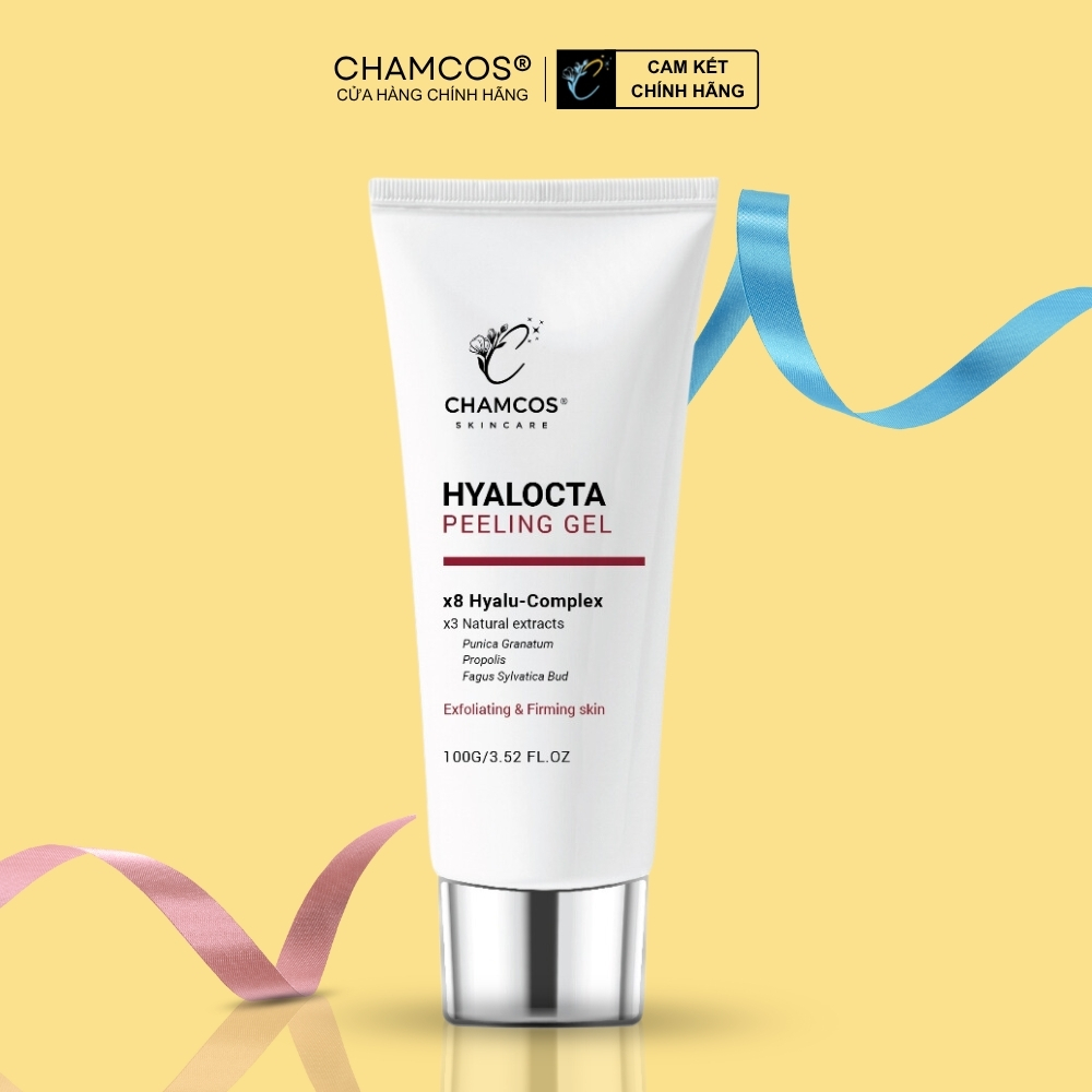 HSD:11/12/2026 Sale Tẩy Tế Bào Chết HYALOCTA PEELING GEL CHAMCOS 100g.