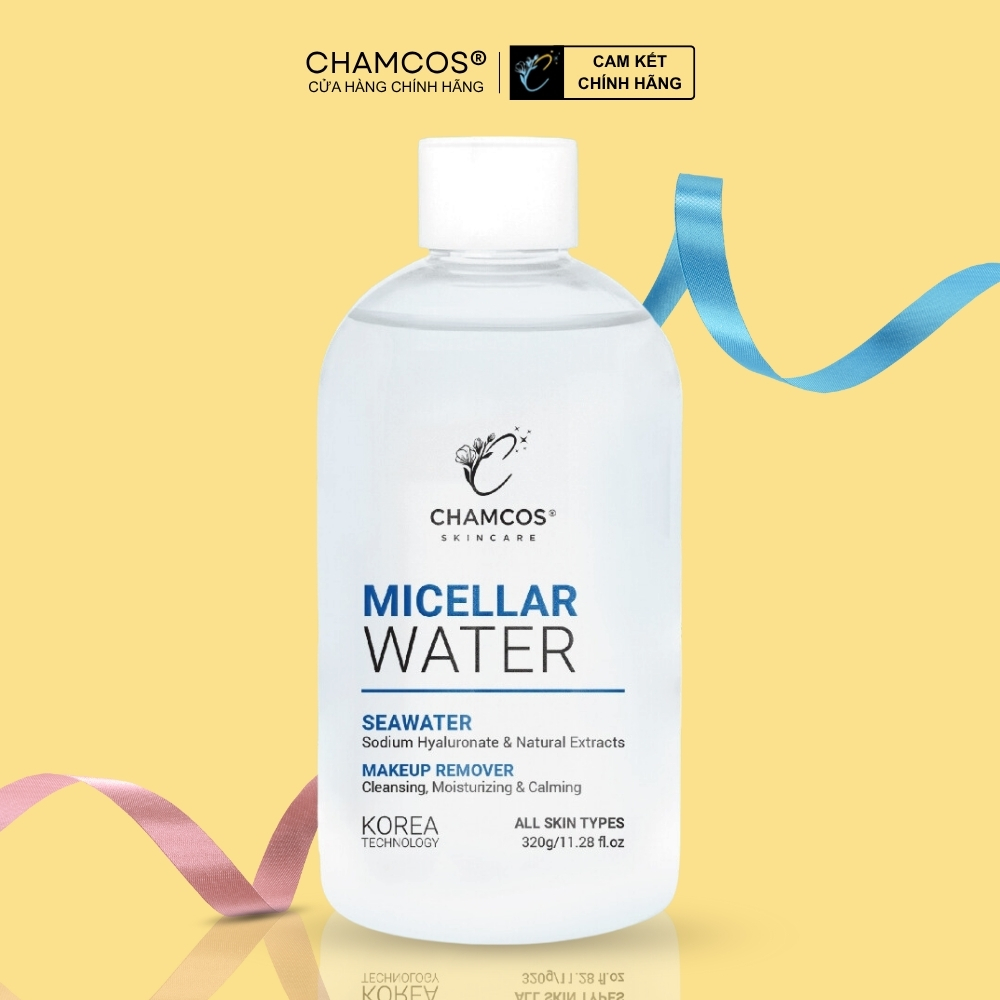 HSD:11/12/2026 Sale Nước Tẩy Trang làm sạch sâu loại bỏ make up tốt CHAMCOS MICELLAR WATER 320ml