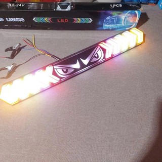 Thanh đèn led mắt quỷ chung điện 12v và 24v. Đèn hậu mắt led dùng để trang trí ô tô, xe tải nhiều chế độ màu (1 đèn)