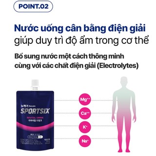 Dinh dưỡng sau tập thể thao Thực phẩm bổ sung Nucare SportSix Revital Drink gói 100ml DAESANG WELLIFE Hàn Quốc