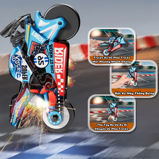 Đồ Chơi Xe Moto Chạy Đà Quán Tính Phát Tia Lửa Cho Bé Trai, Thiết Kế Nhỏ Gọn Đẹp Mắt Dùng Làm Móc Treo, Tặng Kèm Dây