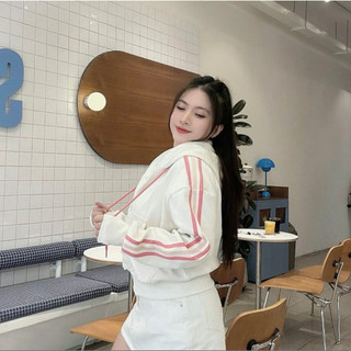 Áo Khoác Nữ Sọc Tay (MKN Clothing) - Thun Gân
