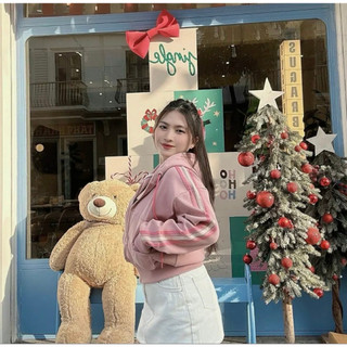 Áo Khoác Nữ Sọc Tay (MKN Clothing) - Thun Gân