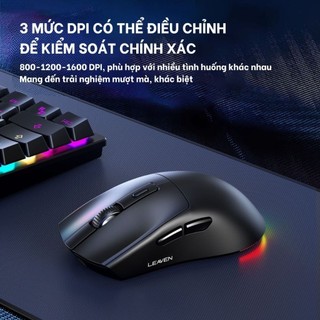 Chuột không dây - Chuột Bluetooth Leaven X3 Chip PRO-Chuột Bluetooth Có Dock Sạc- LED Rgb-1600 DPI Siêu nhẹ-BH12T