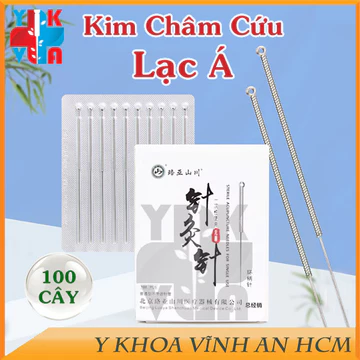 Combo 10 Hộp Kim Châm Cứu Vô Trùng Lạc Á Hộp 100 Kim Dạng Vỉ Cán Vòng