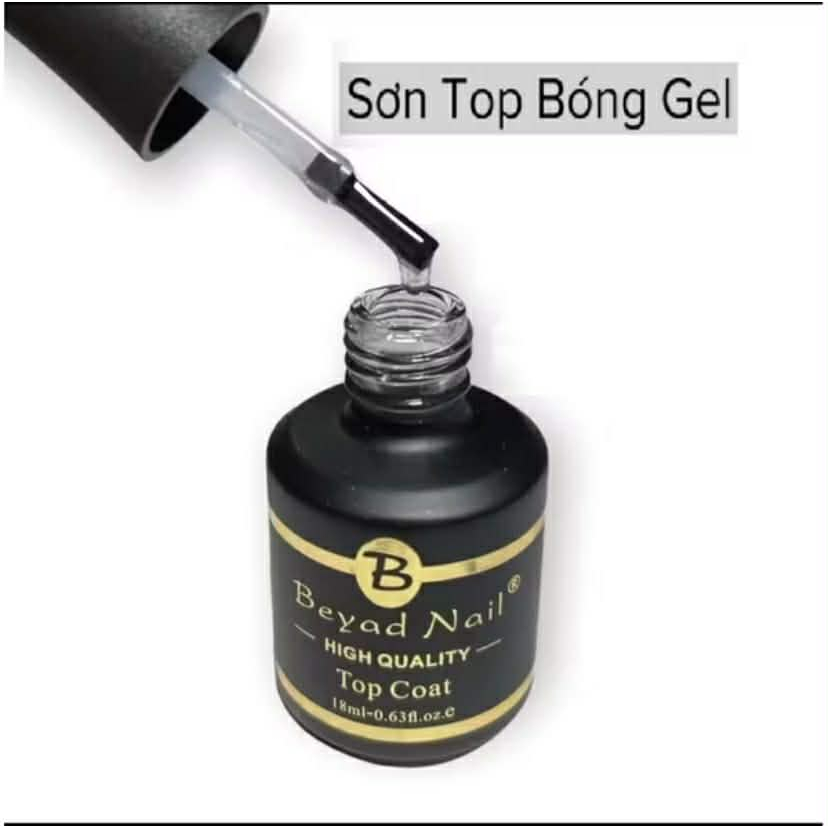 Base & Top Coat Beyad Nail Chính Hãng 18ml - Siêu Bền, Liên Kết & Phủ Bóng Sơn Gel