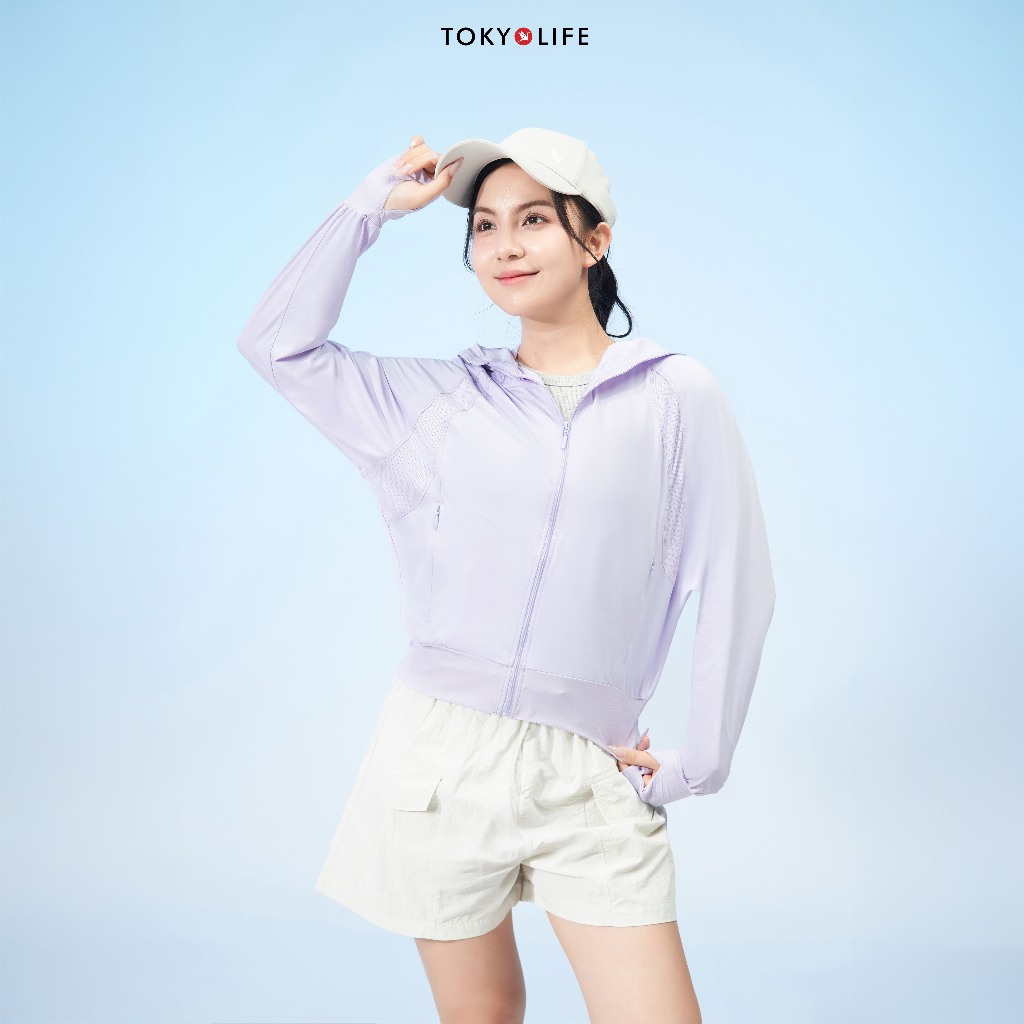 [KOL x TokyoLife]  Áo khoác chống nắng chống tia UV Nữ Sunstop Ice mát lạnh thoáng khí 40003392 F9UVJ107R TOKYOLIFE