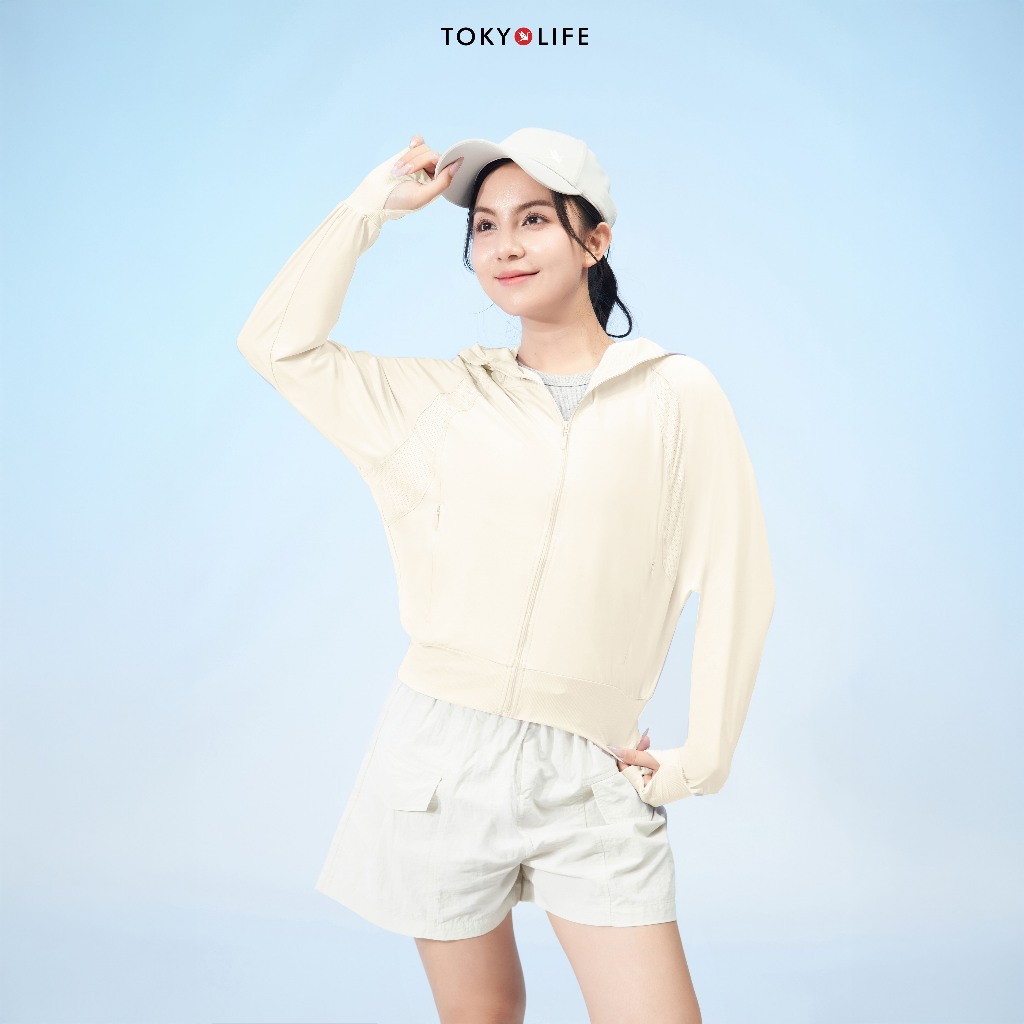 [KOL x TokyoLife]  Áo khoác chống nắng chống tia UV Nữ Sunstop Ice mát lạnh thoáng khí 40003392 F9UVJ107R TOKYOLIFE