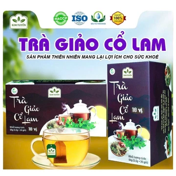 Trà Giảo Cổ Lam 10 Vị – Trà Thảo Mộc Uống Hằng Ngày – Thơm Mát Dễ Uống – Đóng Gói Tiện Lợi
