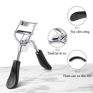Kẹp Bấm Mi Gecomo Đệm Silicon Ôm Mi Uốn Cong Tự Nhiên Không Gãy Rụng Dễ Dùng Cho Mọi Dáng Mắt Mi