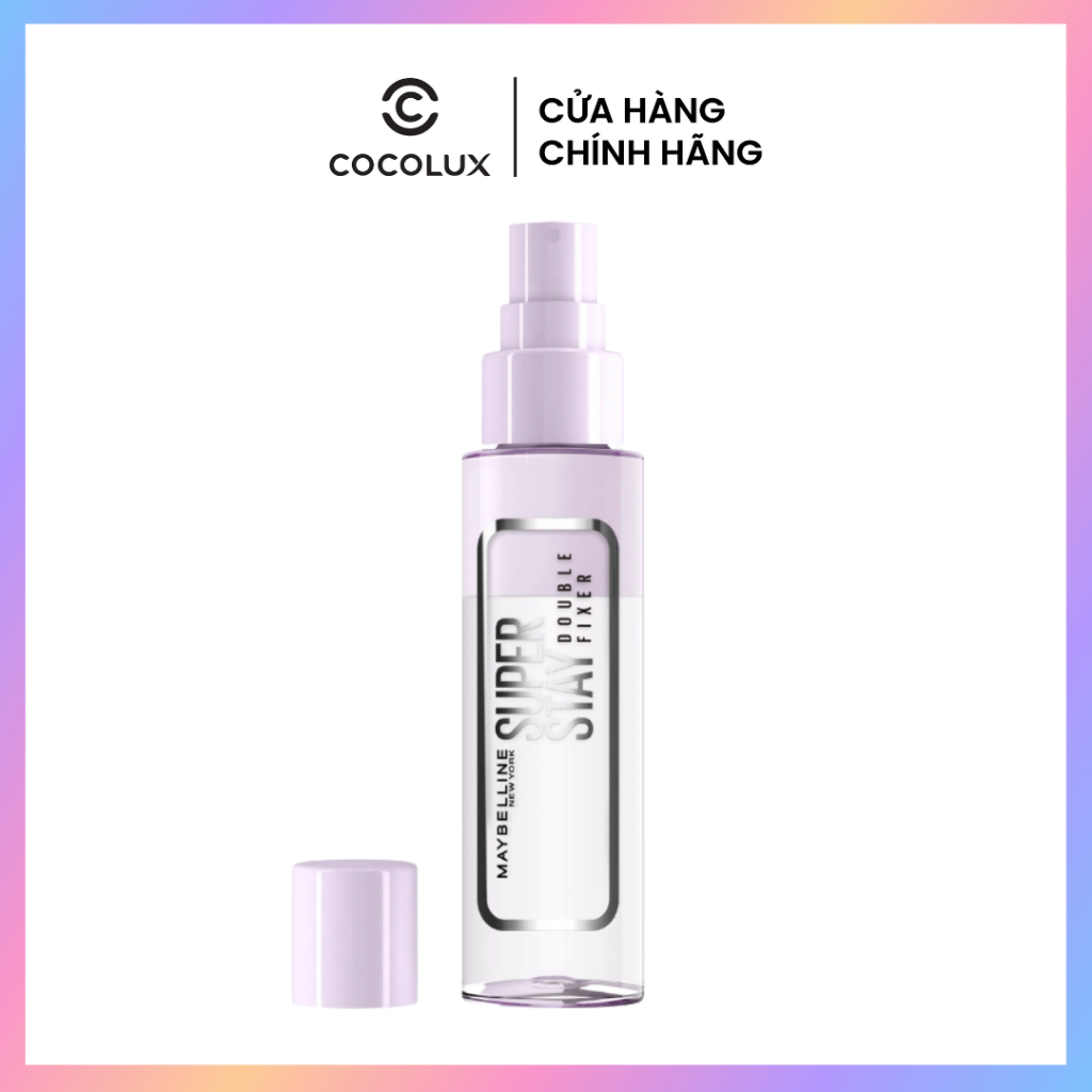 Xịt Khóa Nền Maybelline Dưỡng Ẩm Superstay Double Fixer Spray 55ml COCOLUX