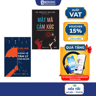 Sách Giải mã cơ chế phòng vệ tâm lý con người & Mật mã cảm xúc: 5 bước giúp bạn giải phóng bẫy cảm xúc
