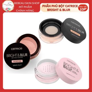 Phấn Phủ Bột Catrice Bright&Blur Setting Powder Mỏng Nhẹ Kiềm Dầu Tốt 8g - Bebeau