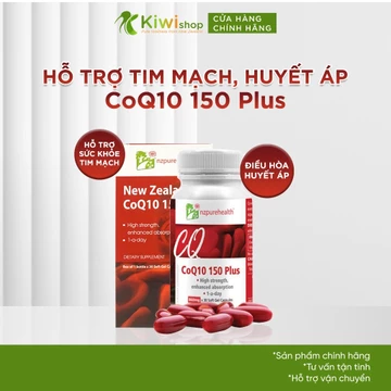 Viên uống hỗ trợ tim mạch, điều hòa huyết áp Nzpurehealth CoQ10 150 Plus 30 viên