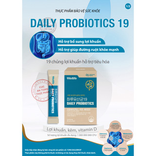TPBVSK Men vi sinh 19 chủng lợi khuẩn DAESANG WELLIFE Daily probiotics 19