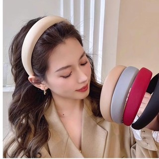 Băng Đô Cài Tóc Lụa Trơn, Mấn Áo Dài Phong Cách Tiểu Thư Hàn Quốc Y348
